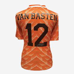 Ruud Gullit & Marco van Basten Signed Holland Football Shirts - 1988 Retro Framed
