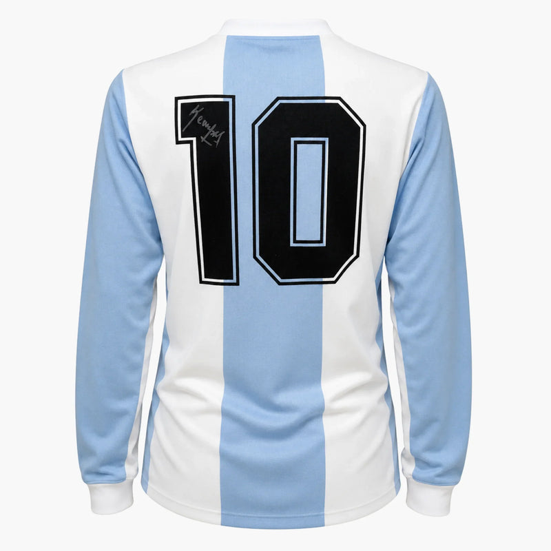 MarioKempesSignedArgentina1978RetroHomeShirt | Iconic Shirts