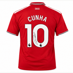 Matheus Cunha Signed Manchester United 2026 Home Shirt