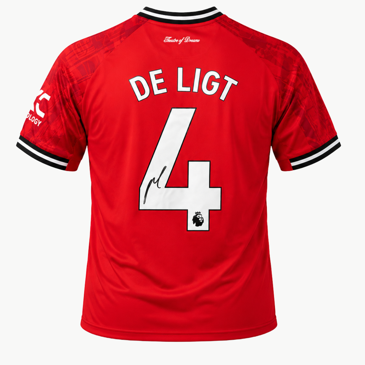 Matthijs de Ligt Signed Manchester United 2025–26 Home Shirt