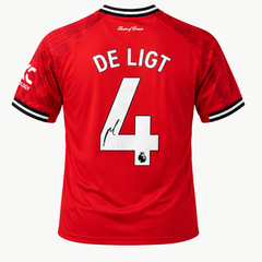 Matthijs de Ligt Signed Manchester United 2025–26 Home Shirt