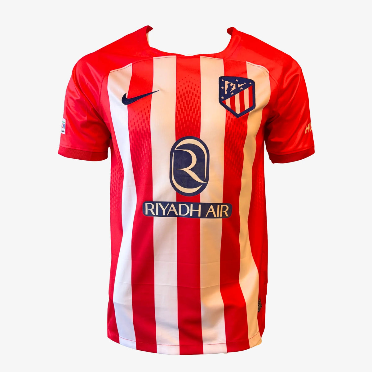 MemphisDepaySignedAtleticodeMadridHomeFootballShirt_2023_24-front | Iconic Shirts
