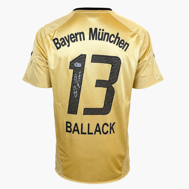 MichaelBallackSignedBayernMunchenAwayShirt2004_05-back | Iconic Shirts