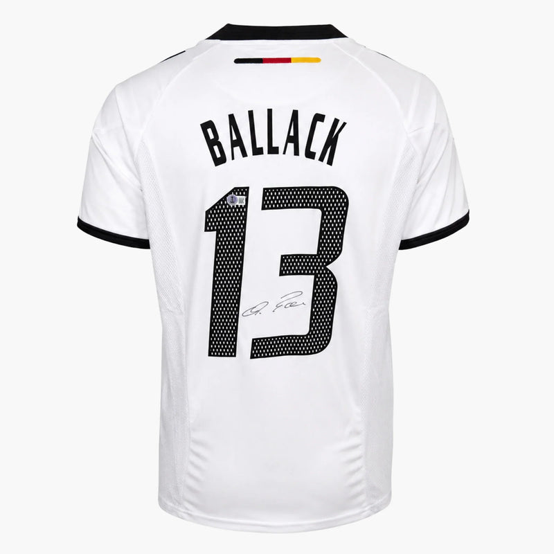 MichaelBallackSignedGermanyHomeShirt2002-back | Iconic Shirts