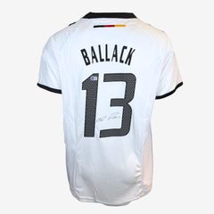 Von Michael Ballack signiertes Deutschland-Heimtrikot 2002