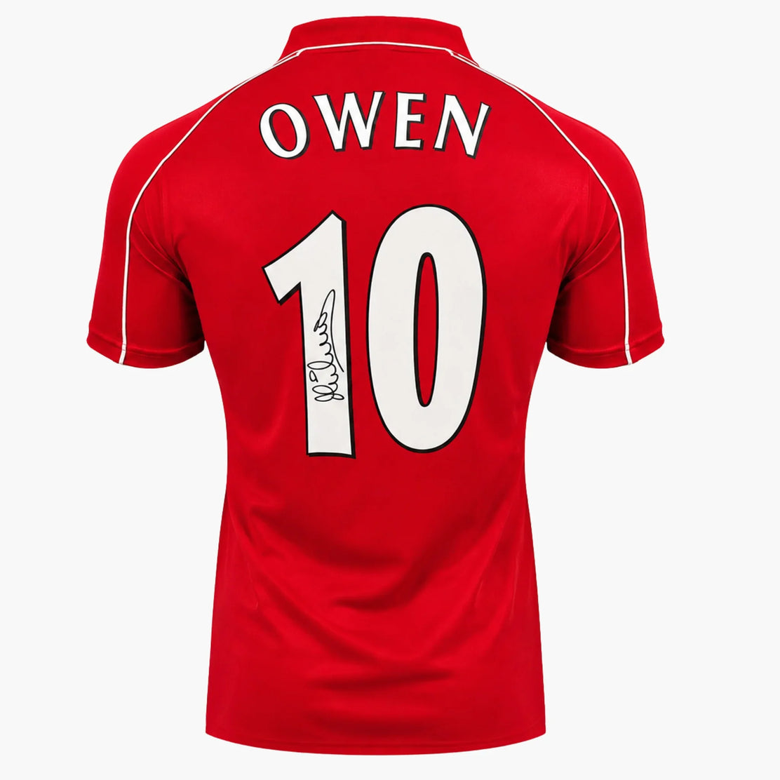 alt
Maillot domicile rétro Liverpool 2000-2001 signé par Michael Owen | Iconic Shirts
