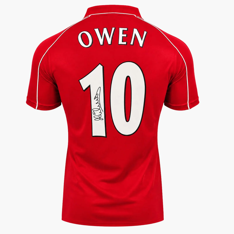 MichaelOwenSignedLiverpool2000-2001RetroHomeShirt | Iconic Shirts