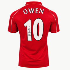Michael Owen Signed Liverpool 2000-2001 Retro Home Shirt