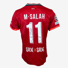 Maglia da calcio del Liverpool autografata da Mohamed Salah - Finale di Champions League 2022 in casa