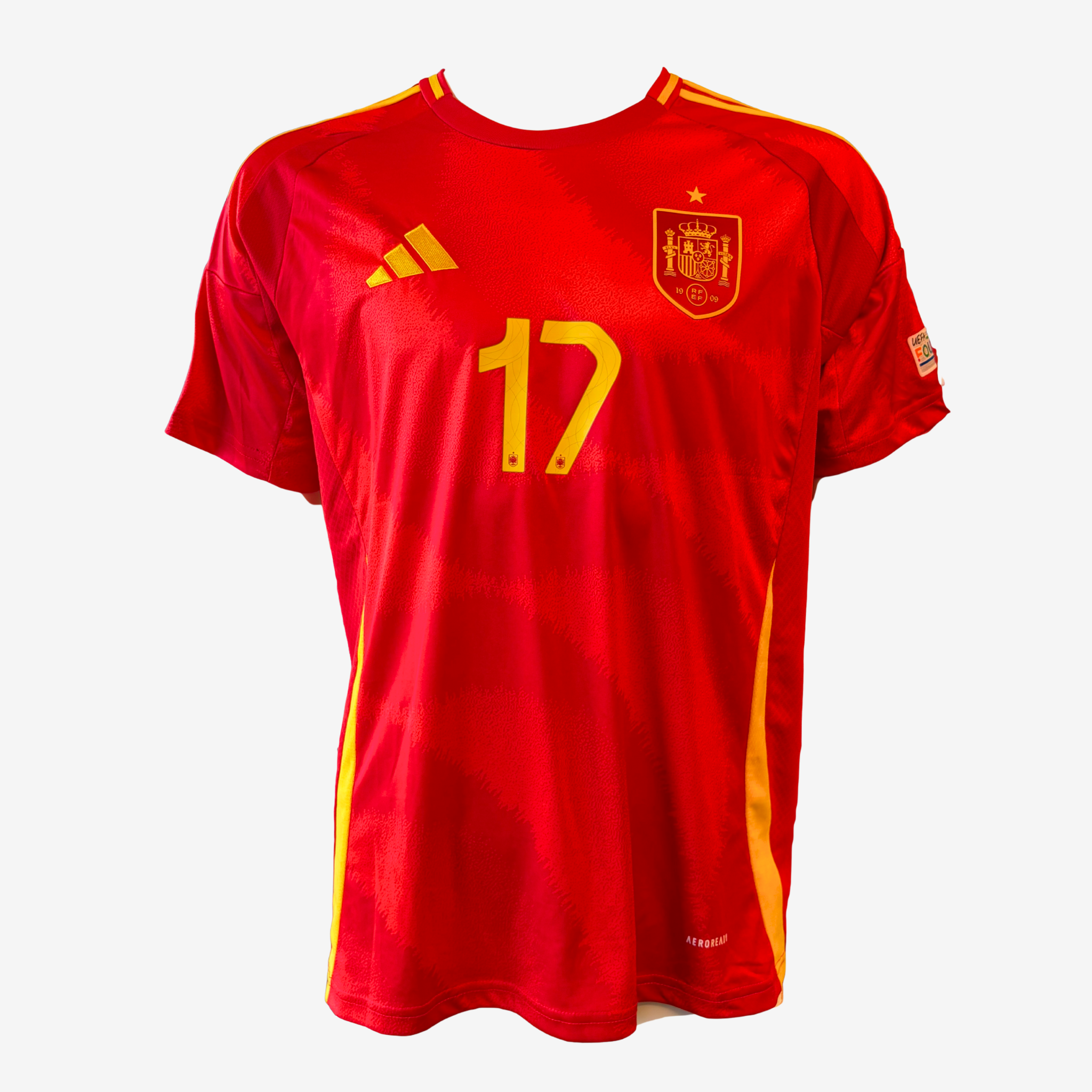 Nico Williams Jr. Signed Spain Home Football Shirt – Euro 2024