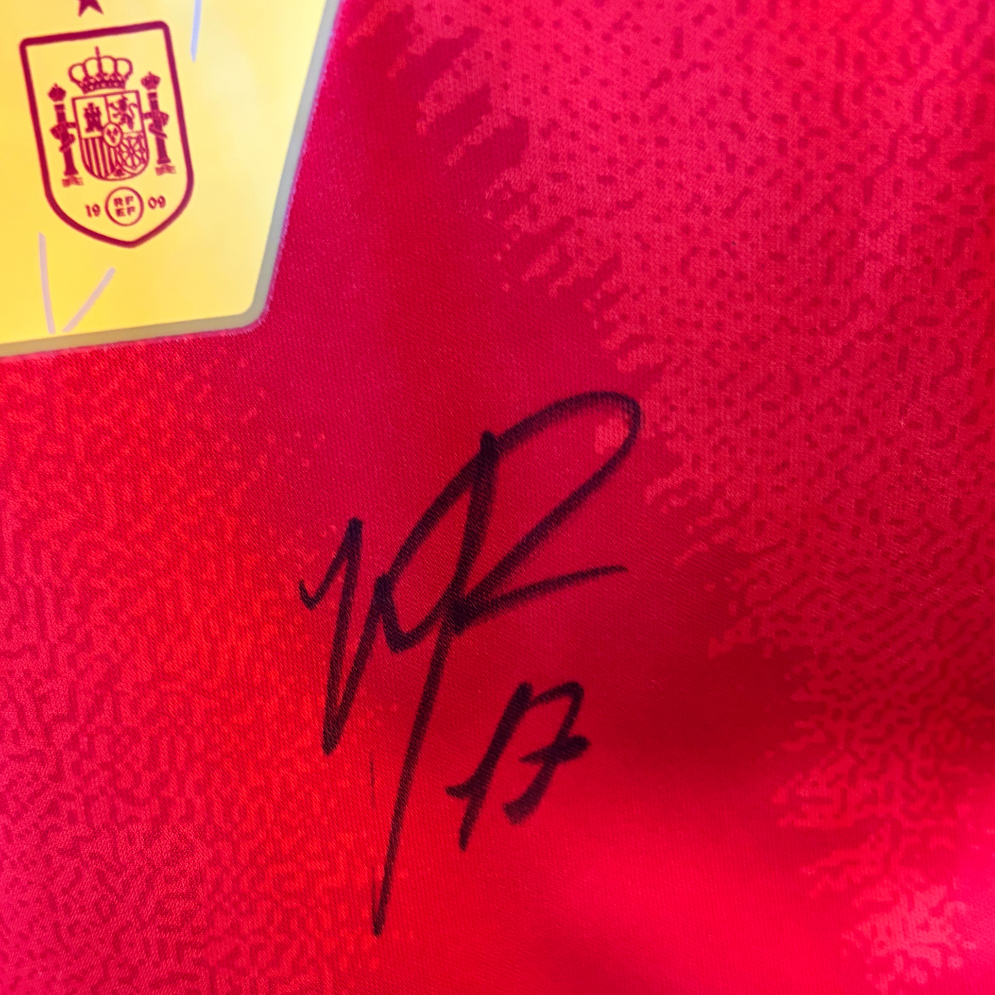 Nico Williams Jr. Signed Spain Home Football Shirt – Euro 2024