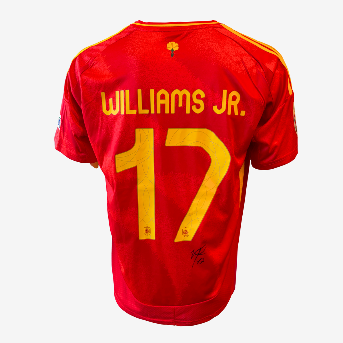 Nico Williams Jr. Signed Spain Home Football Shirt – Euro 2024
