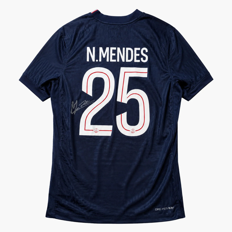 NunoMendesSignedPSGHomeShirt2025_26 | Iconic Shirts