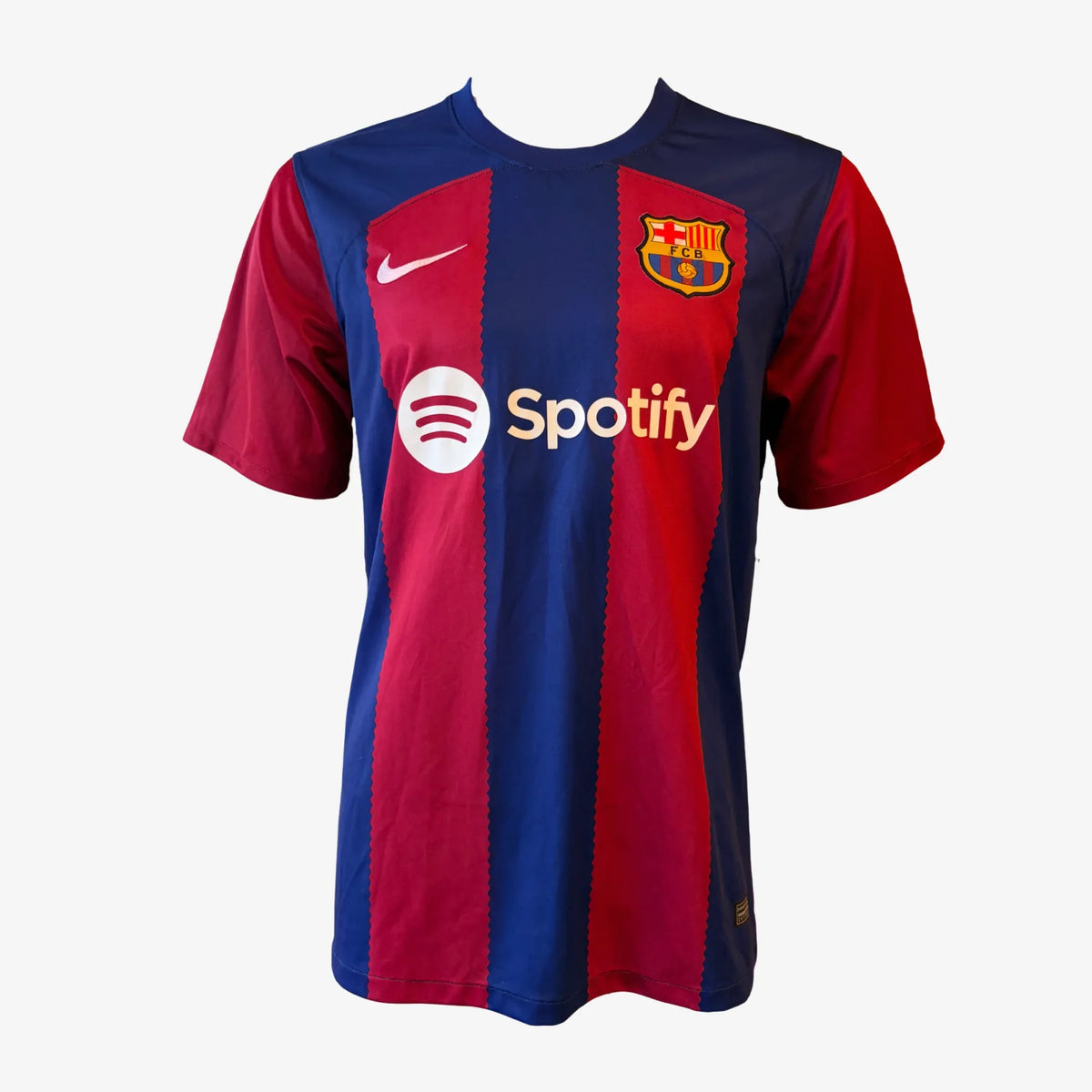 PabloGaviSignedFCBarcelonaHomeFootballShirt_2023_24-front | Iconic Shirts