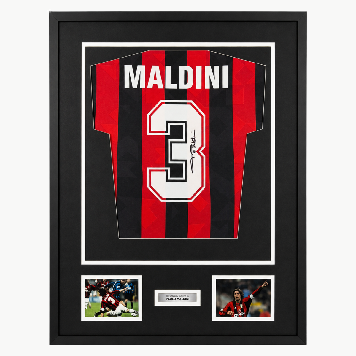 Paolo Maldini Signed AC Milan 1994 Home Shirt – Framed