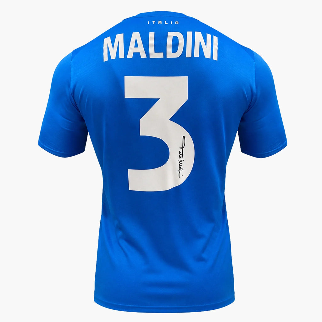 Paolo Maldini Signed Italy Football Shirt - 2022 Home