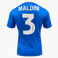 Paolo Maldini Signed Italy Football Shirt - 2022 Home
