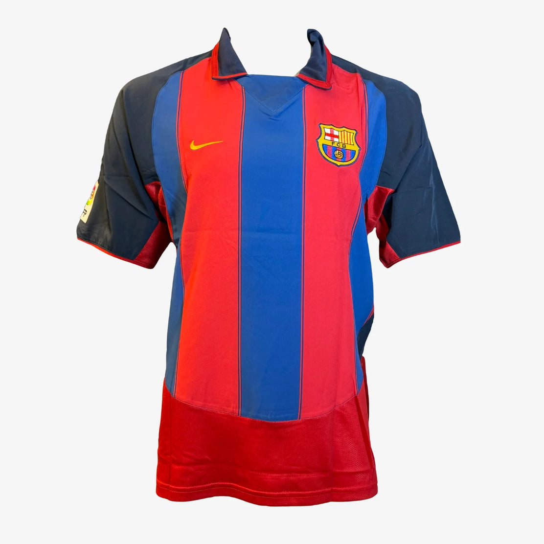 PatrickKluivertSignedFCBarcelonaHomeShirt-2002-03-front | Iconic Shirts