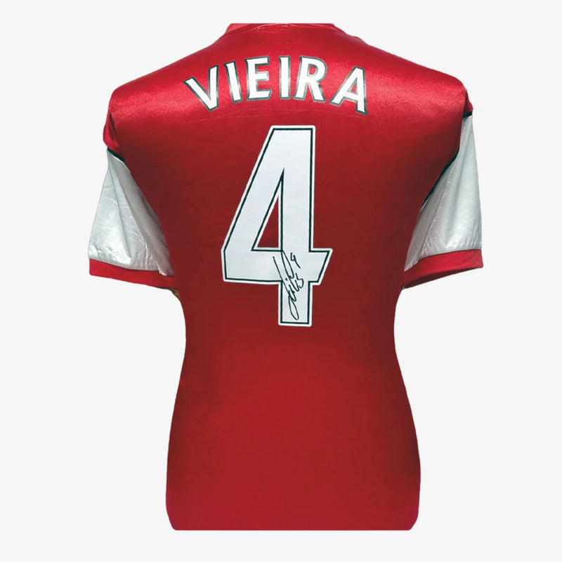 PatrickVieiraSignedArsenalFootballShirt-RetroHome | Iconic Shirts