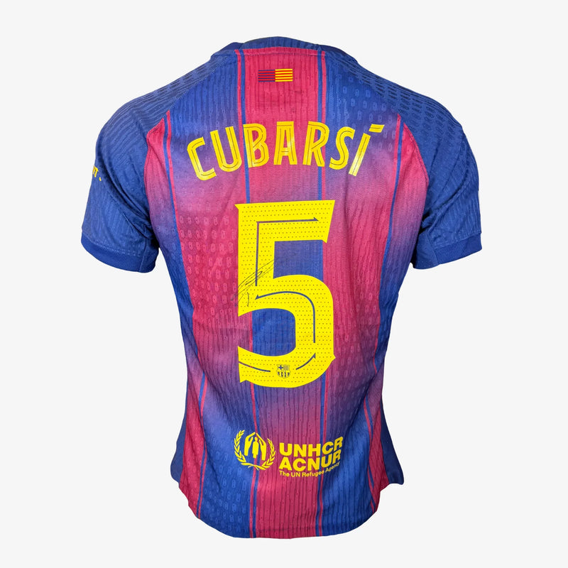 PauCubarsiSignedFCBarcelonaHomeShirt-2025-26 | Iconic Shirts