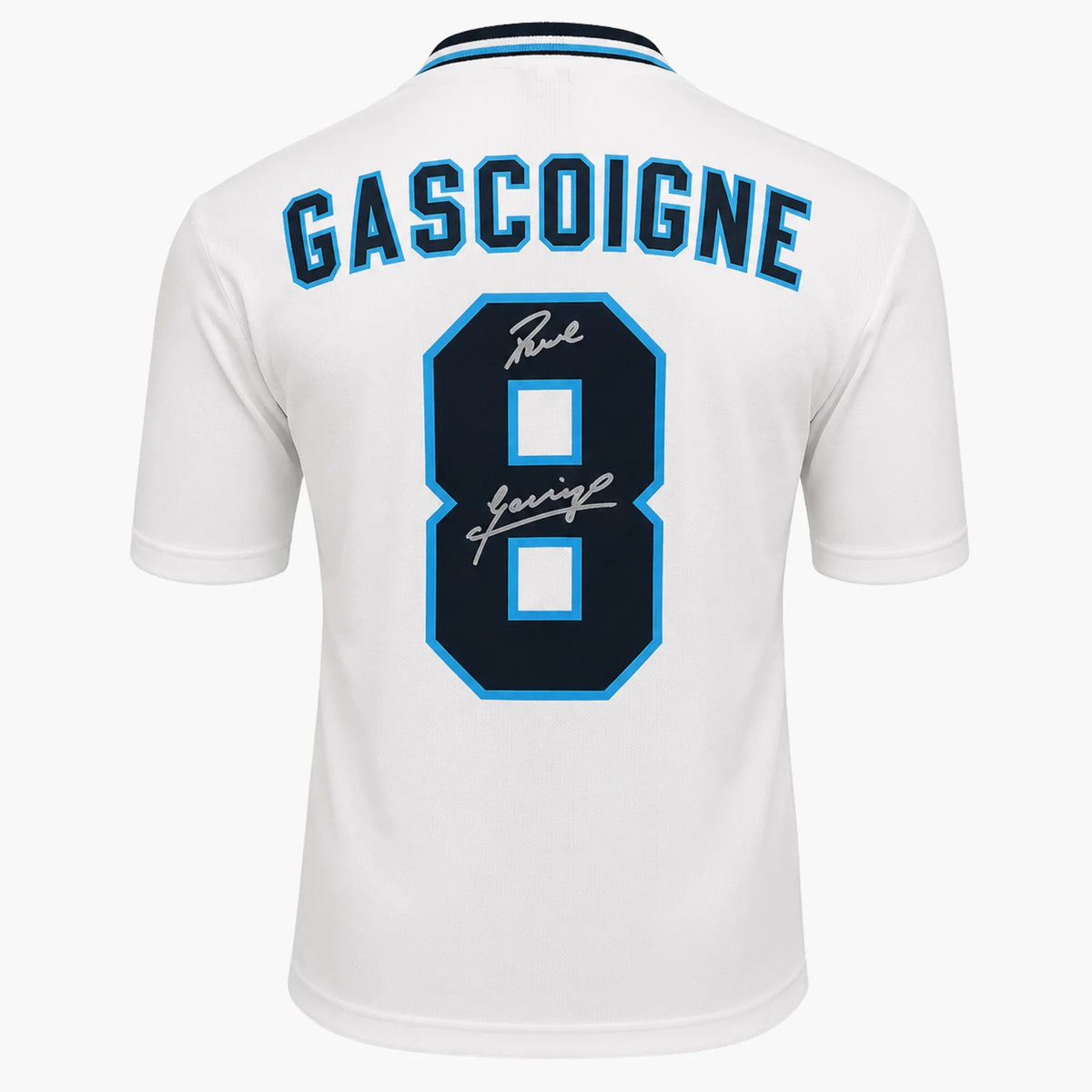 PaulGascoigneSignedEngland1996HomeShirt | Iconic Shirts
