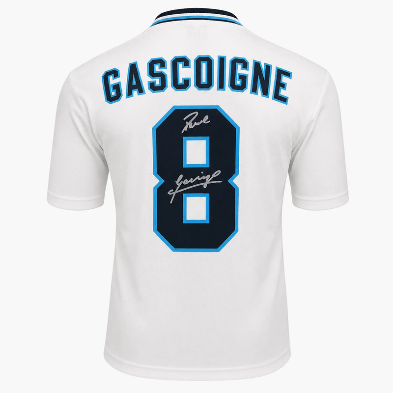 Paul Gascoigne signiertes England-Heimtrikot 1996 | Iconic Shirts
