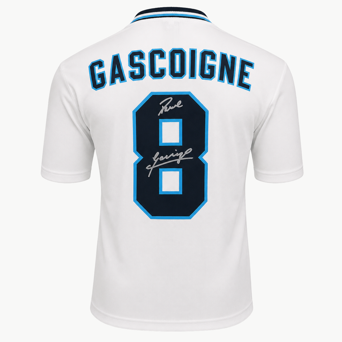 Paul Gascoigne Signed England 1996 Home Shirt
