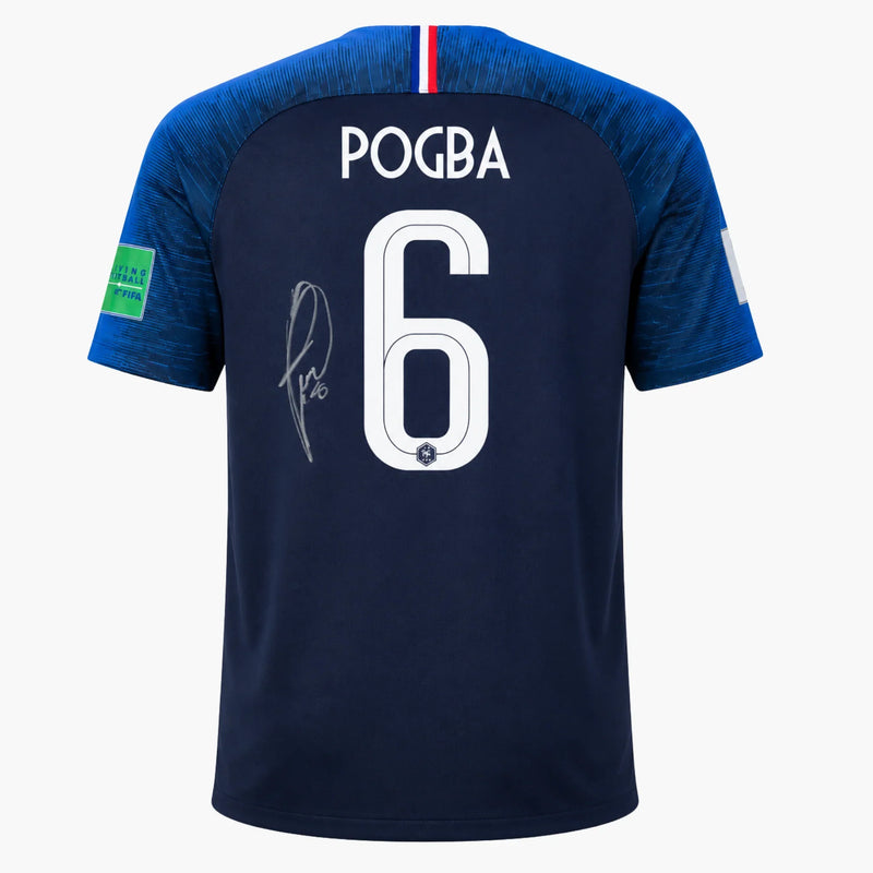 PaulPogbaSignedFranceHomeShirt2018 | Iconic Shirts