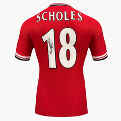 Paul Scholes Signed Manchester United 1998-2000 Home Shirt
