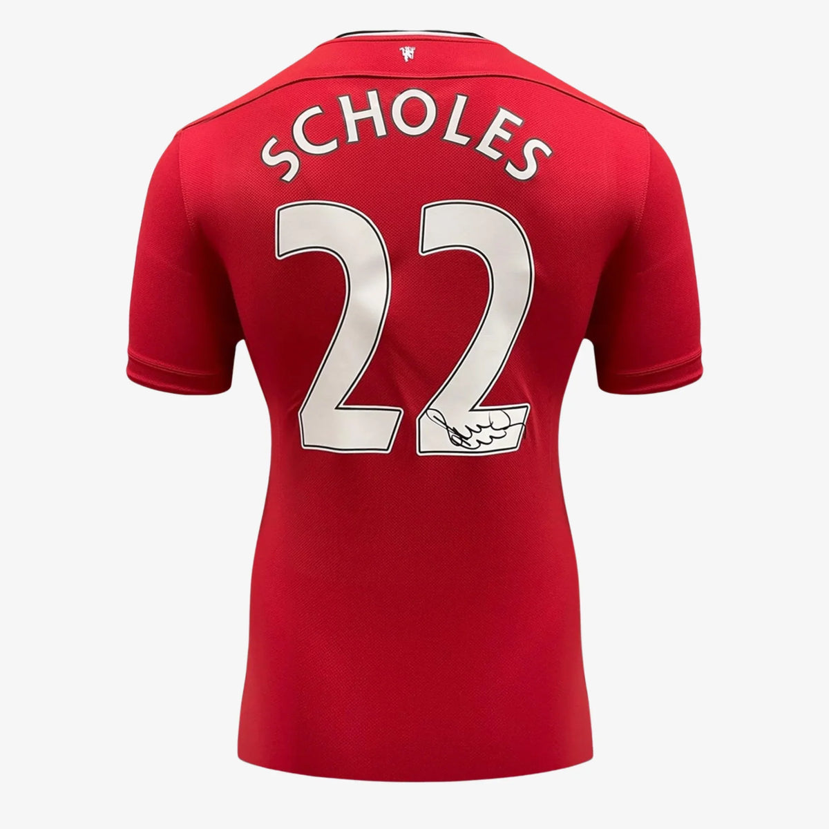PaulScholesSignedManchesterUnitedFootballShirt-2011-12Home | Iconic Shirts