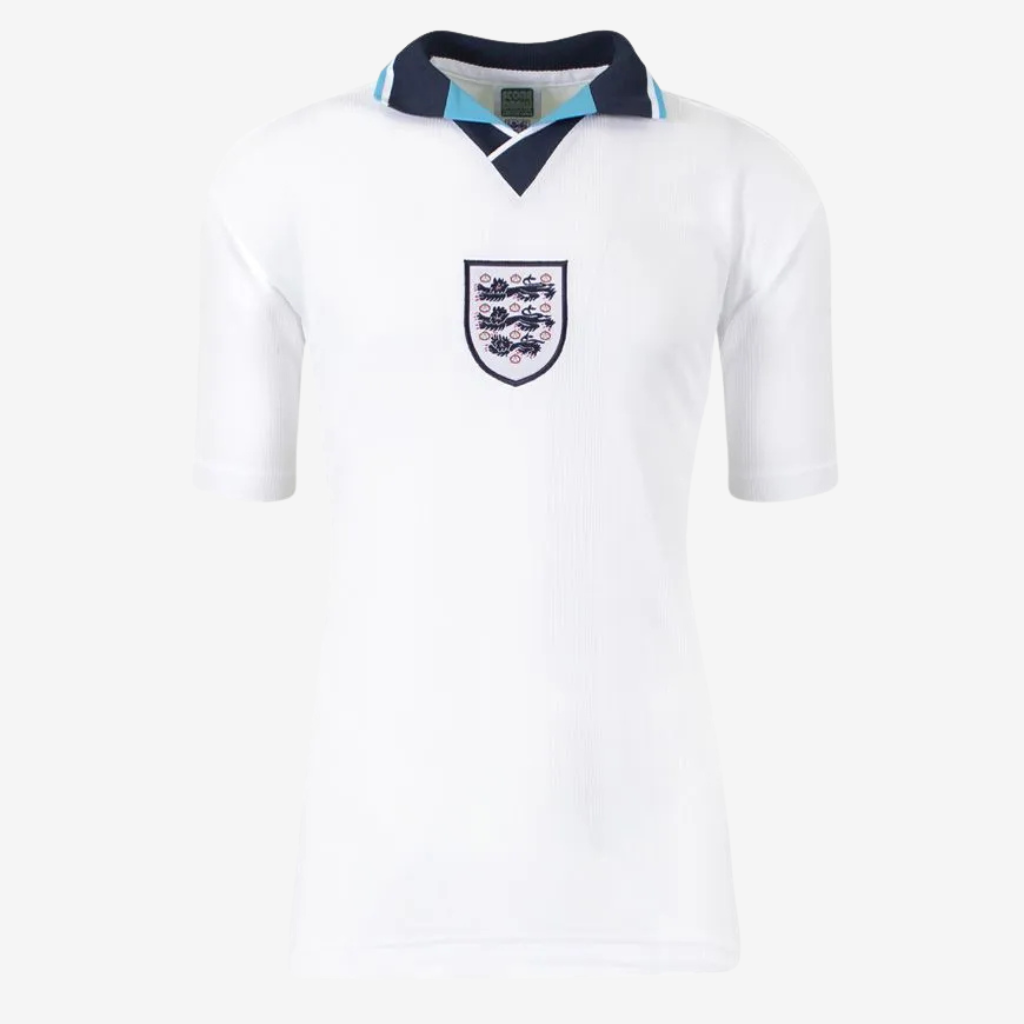 Paul Gascoigne Signed England Football Shirt - 1996 Home Framed