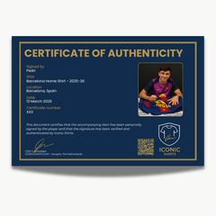 Pedri Signed Barcelona Home Football Shirt - 2025-26
