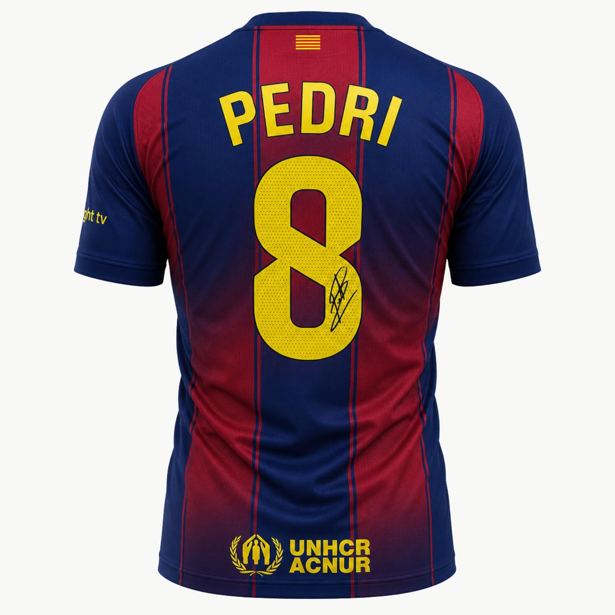 Pedri Signed Barcelona Home Football Shirt - 2025-26