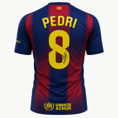Pedri Signed Barcelona Home Football Shirt - 2025-26