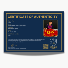 Pedri Signed Spain Home Football Shirt - 2024-25