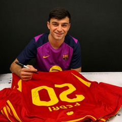 Pedri Signed Spain Home Football Shirt - 2024-25