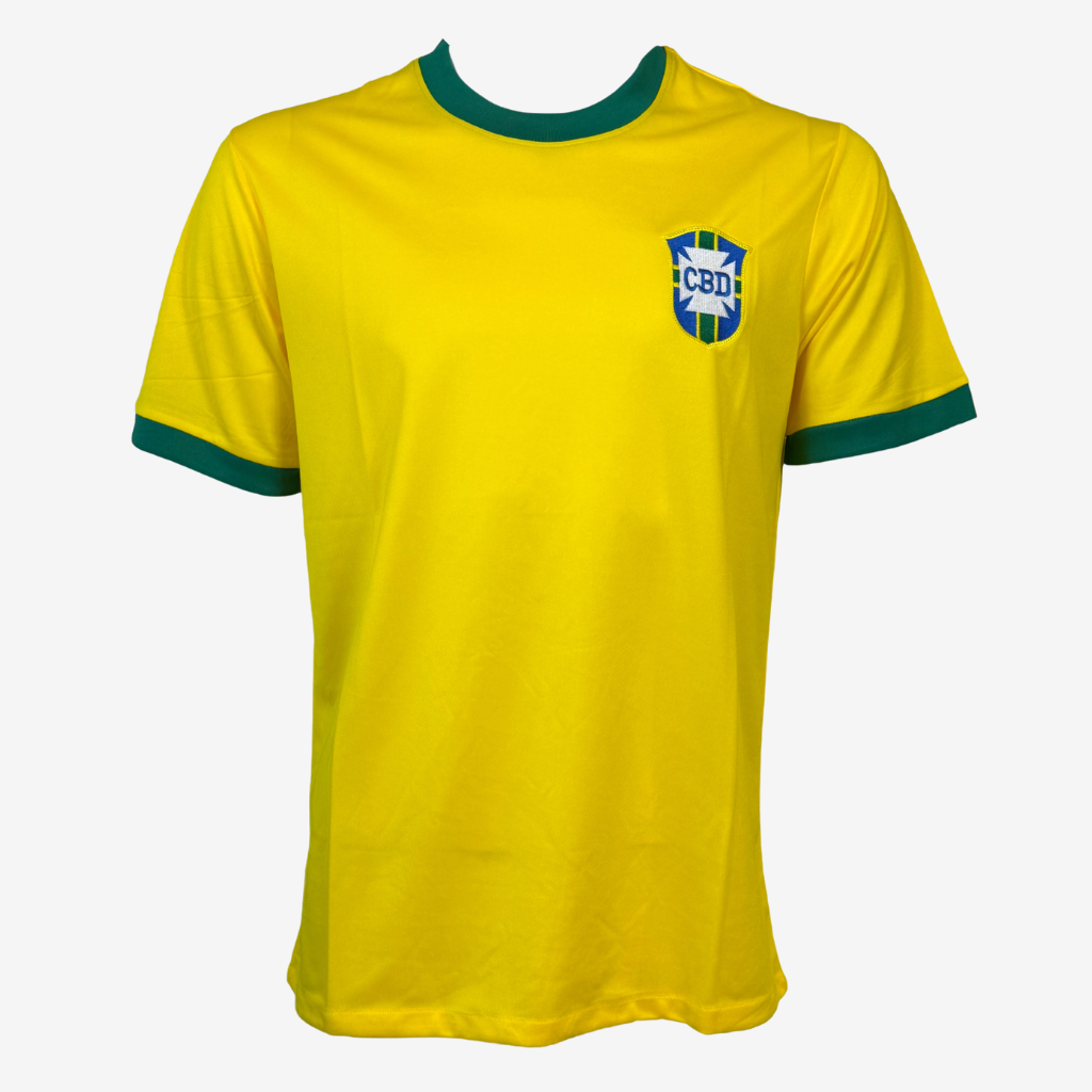 Pelé Signed Brazil Football Shirt - 1970 Home