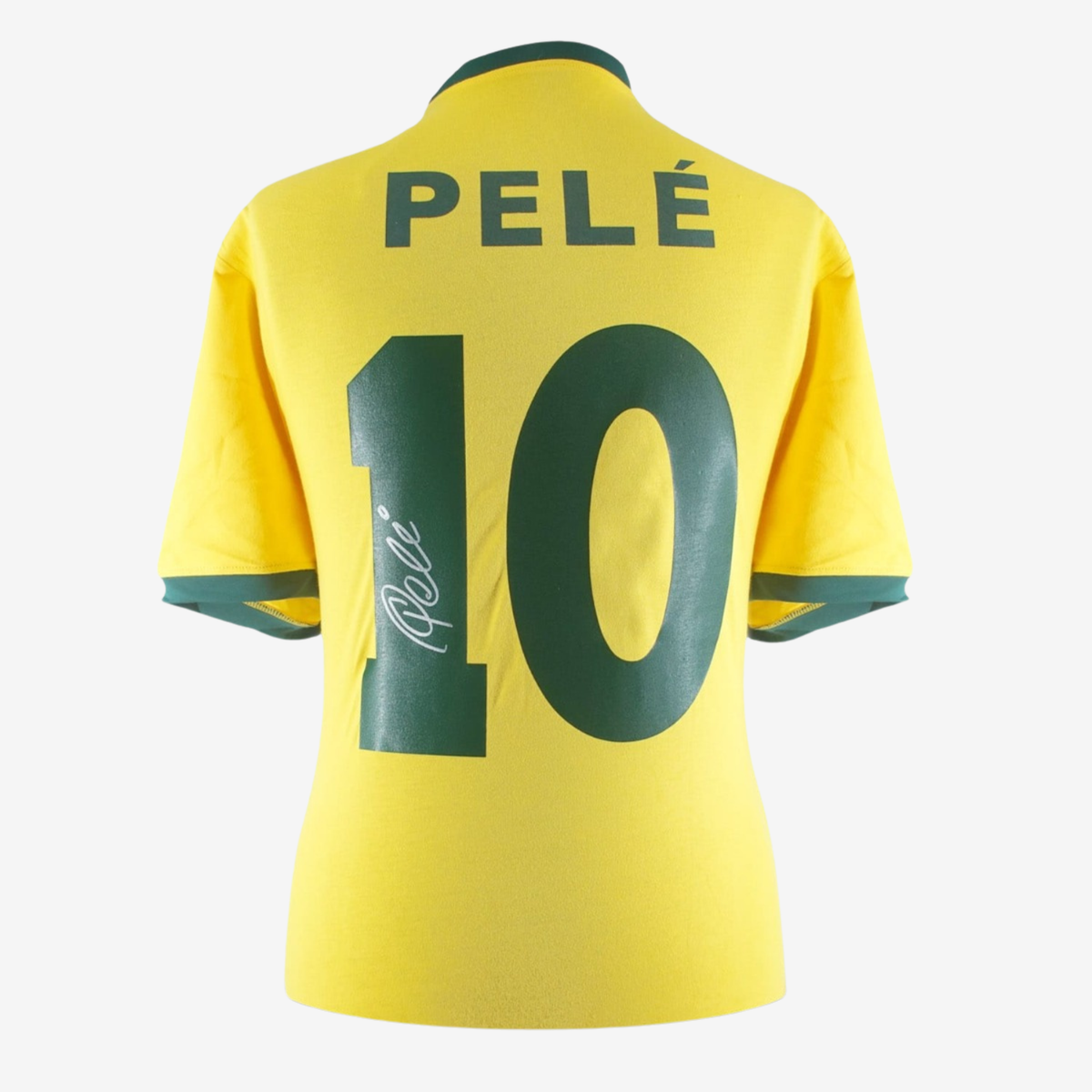 Pelé Signed Brazil Retro Football Shirt - 1970 Home