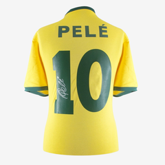 Pelé Signed Brazil Retro Football Shirt - 1970 Home