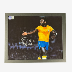 Pelé Signed Brazil Photo