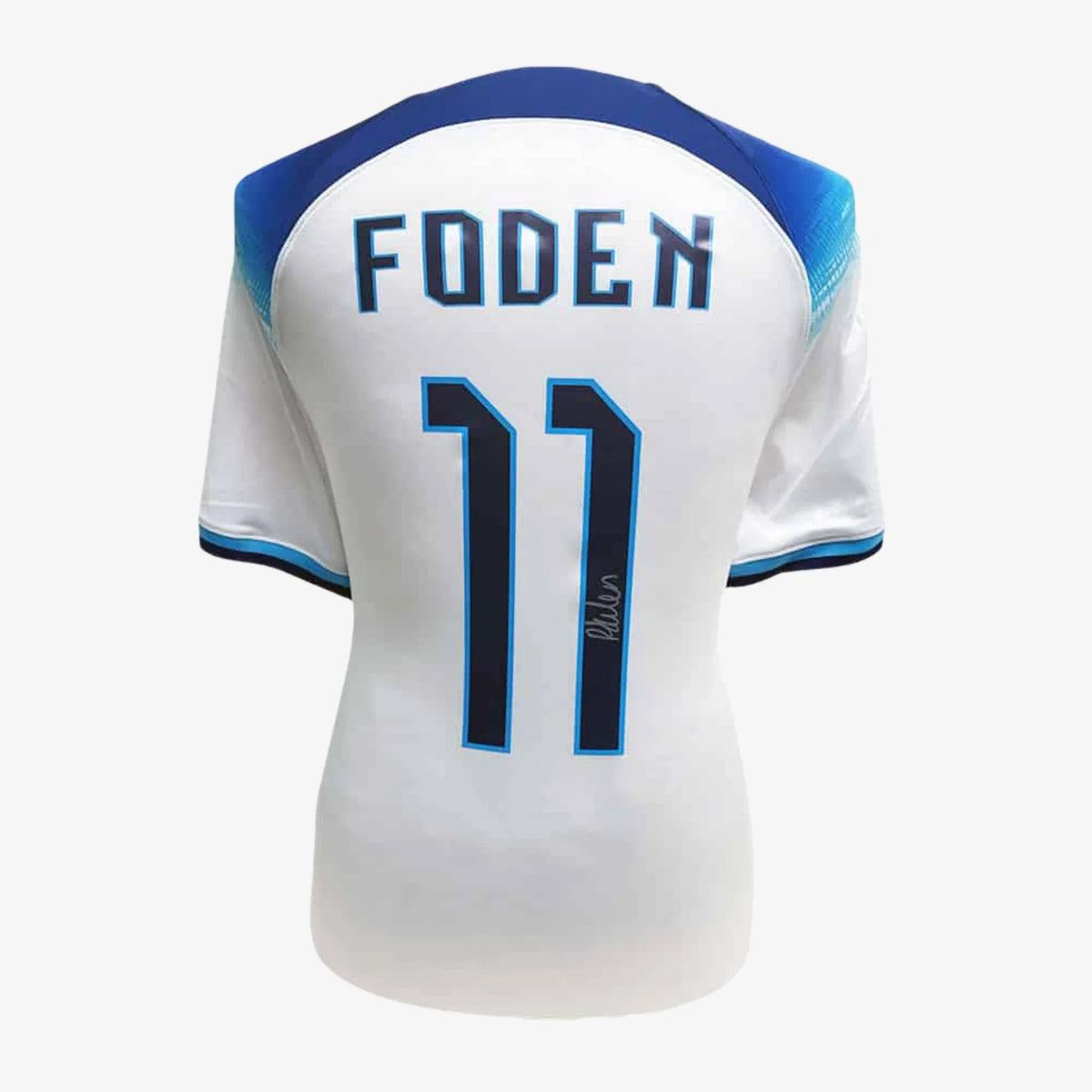 PhilFodenSignedEnglandFootballShirt_2022_23Home | Iconic Shirts