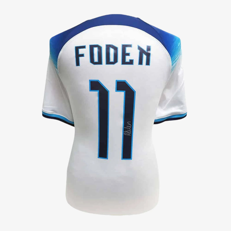 PhilFodenSignedEnglandFootballShirt_2022_23Home | Iconic Shirts