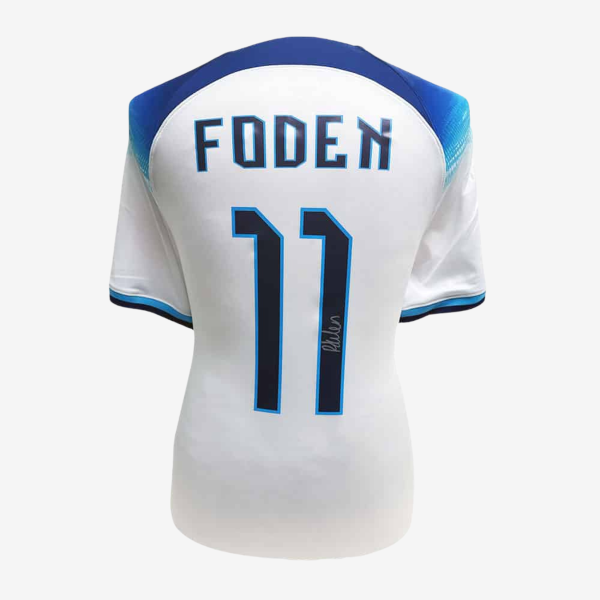 Phil Foden Signed England Football Shirt – 2022–23 Home