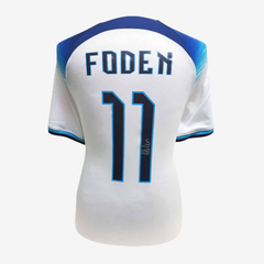 Phil Foden Signed England Football Shirt – 2022–23 Home