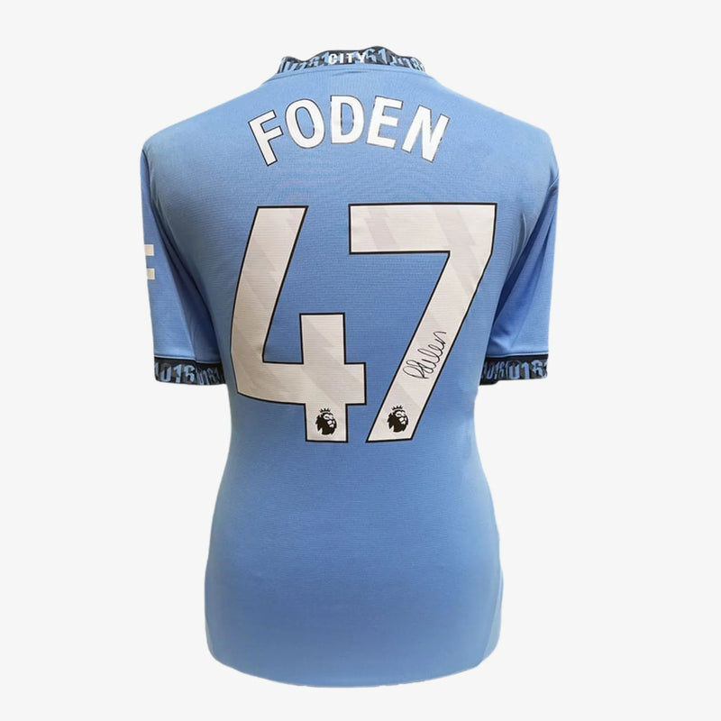 Phil_Foden_signiertes_Manchester_City_Fußballtrikot_2024_25_Heim | Iconic Shirts