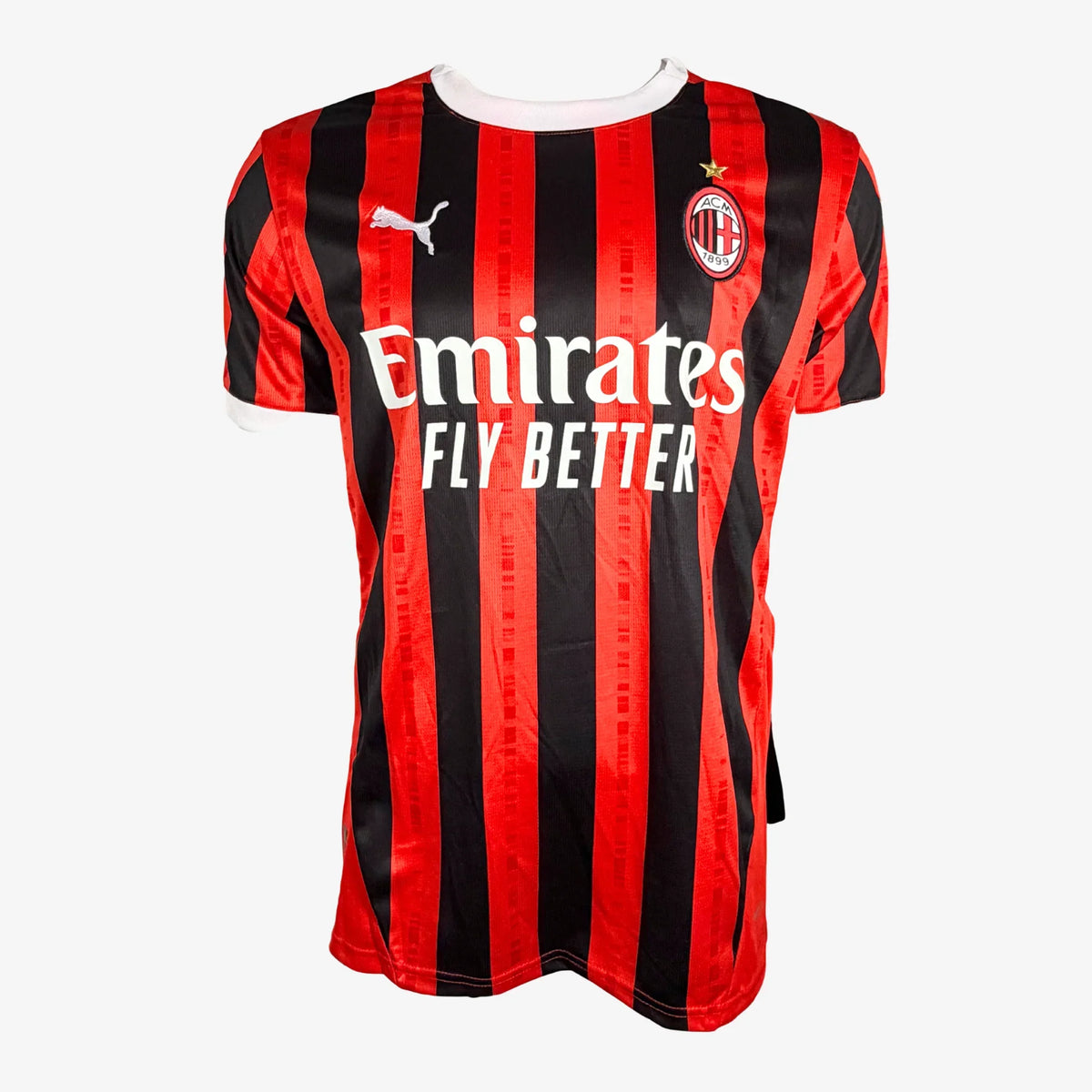 RafaelLeaoSignedACMilan2024_25HomeShirt-front | Iconic Shirts