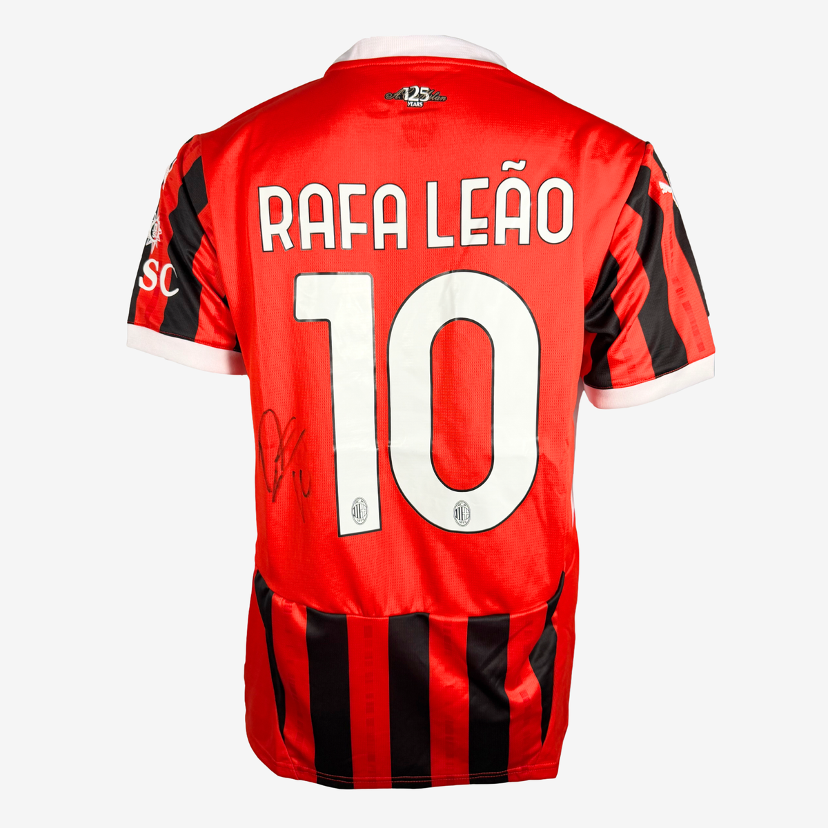 Rafael Leão Signed AC Milan 2024–25 Home Shirt