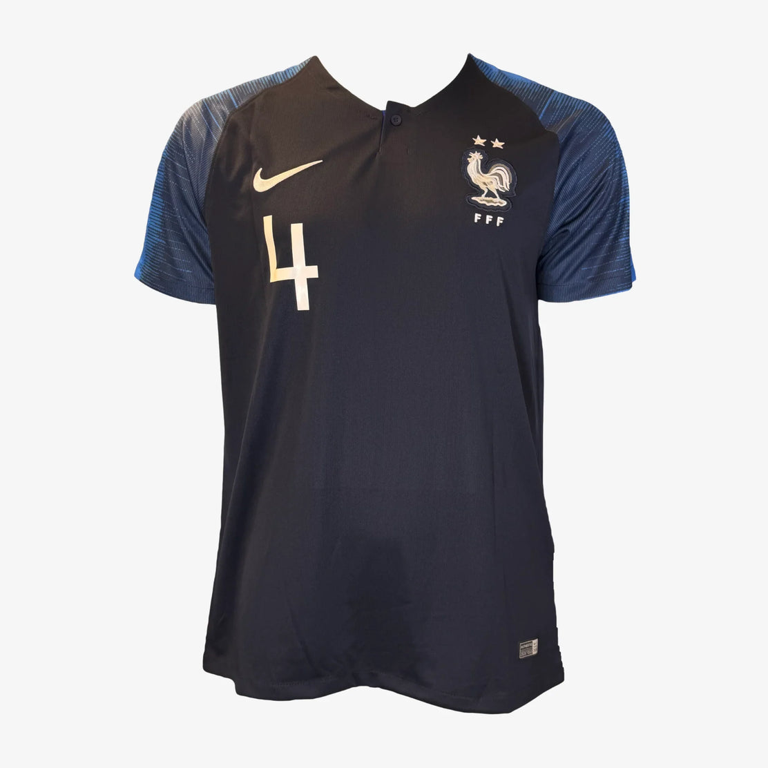 RaphaelVaraneSignedFrance2018WorldCupHomeShirt-front | Iconic Shirts