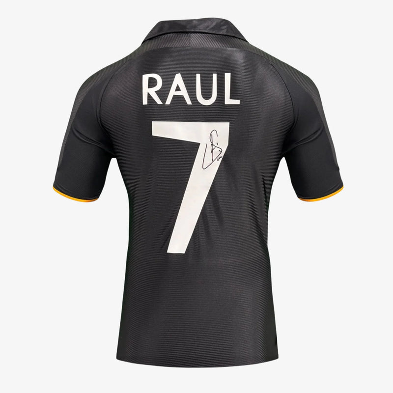 Rauls signiertes Real-Madrid-Fußballtrikot 1999-2000 Auswärts | Iconic Shirts