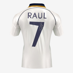Raul Signed Real Madrid Football Shirt - 1999-2000 Home